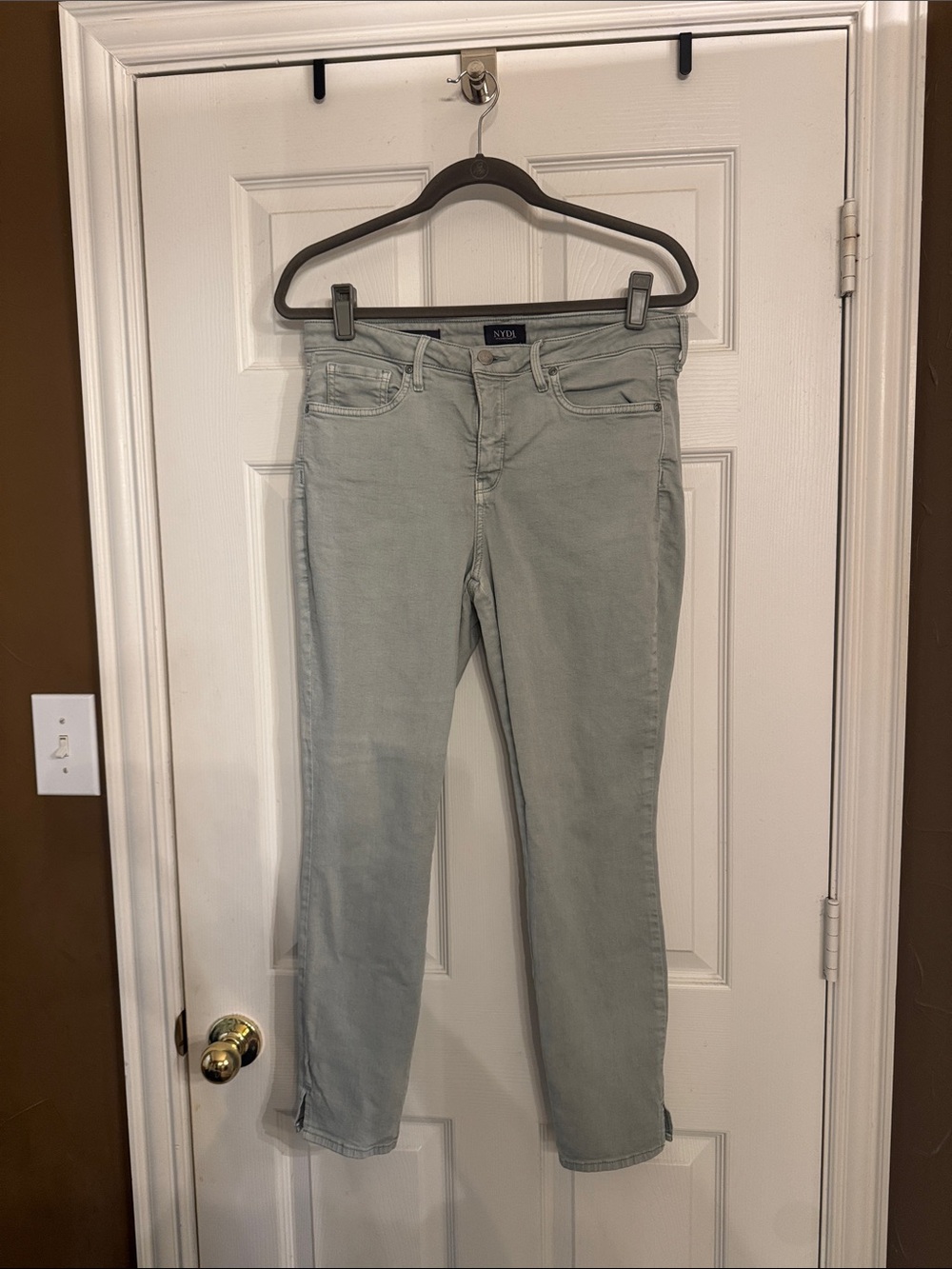NYDJ Mint Green Cropped Jeans
